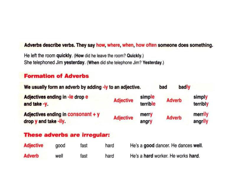 47 Adjectives. Adverbs. 7 class