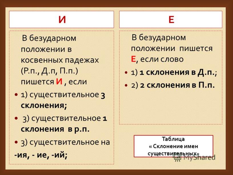 Презентация  Правописание имен существительных