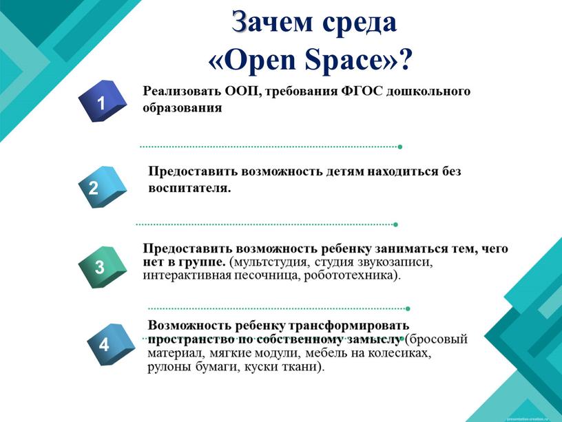 Реализовать ООП, требования ФГОС дошкольного образования 1 2 3 4