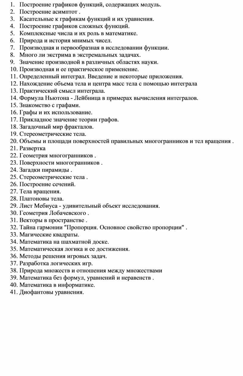 Построение графиков функций, содержащих модуль