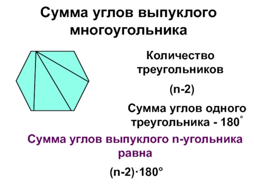 Презентация к уроку геометрии в 7 классе "Сумма углов треугольника и многоугольника. Внешние углы треугольника"