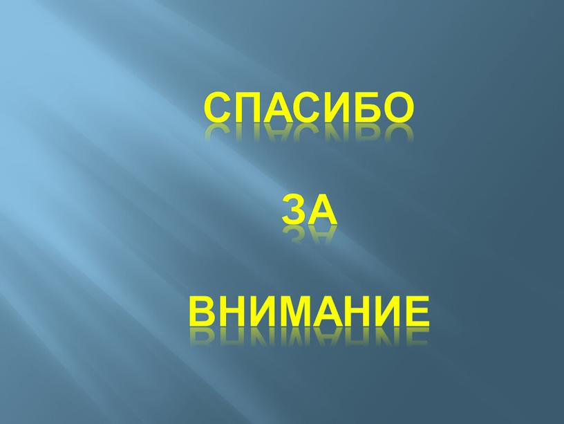 СПАСИБО ЗА ВНИМАНИЕ