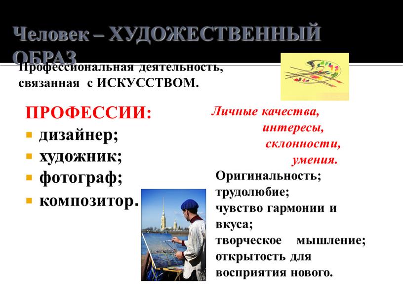 Человек художественный образ сообщение. Человек художественный образ профессии. Образ профессии в искусстве. Человек-художественный образ список профессий. Профессия человек-художественный образ - реферат.