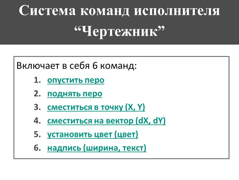 Используя систему команд исполнителя чертежник. Команды исполнителя чертежник. Система команд исполнителя. Исполнитель чертежник задания. Исполнитель в команде.