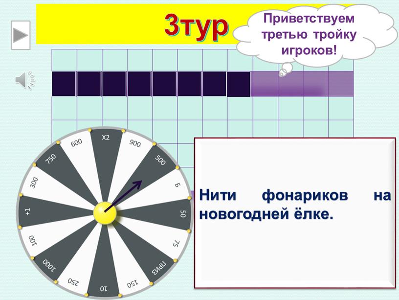 Приветствуем третью тройку игроков!