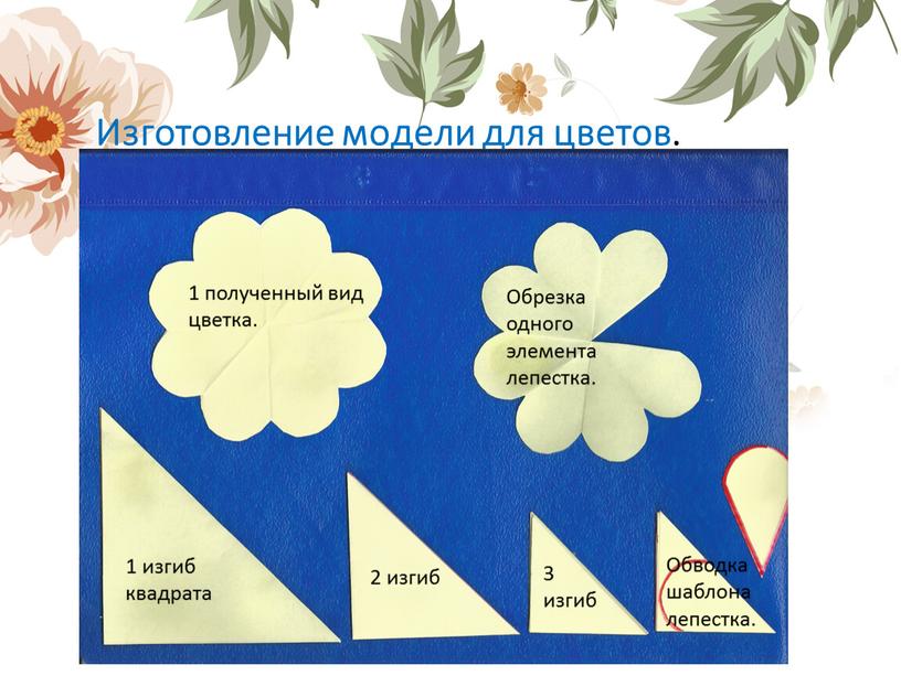 Изготовление модели для цветов