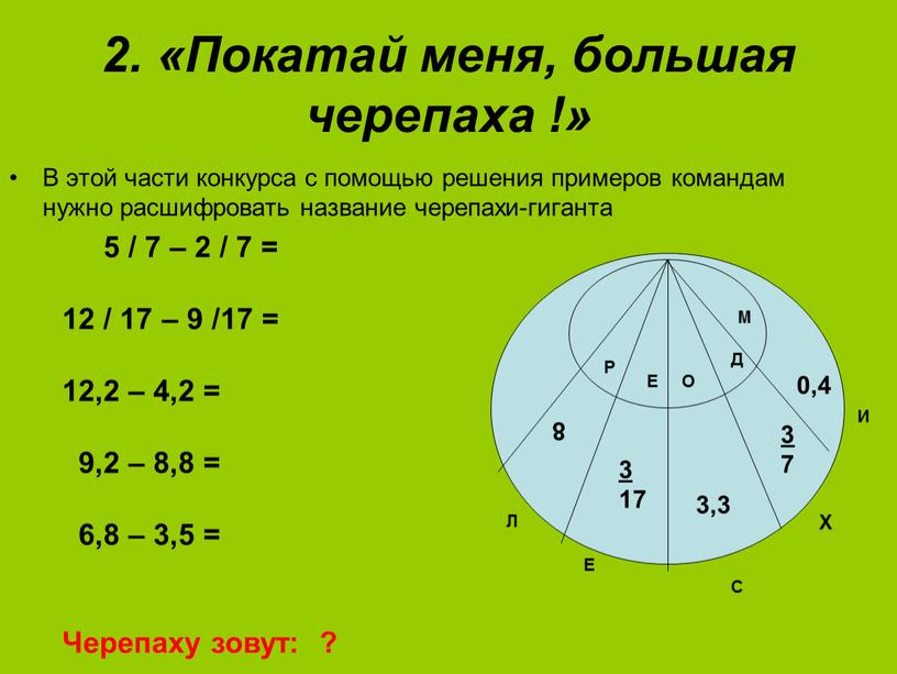 Покатай меня, большая черепаха !»