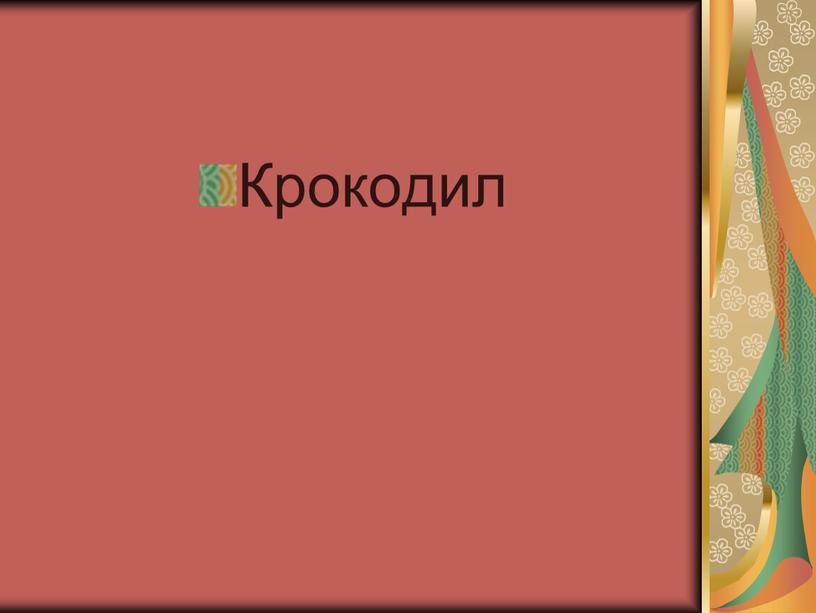 Крокодил