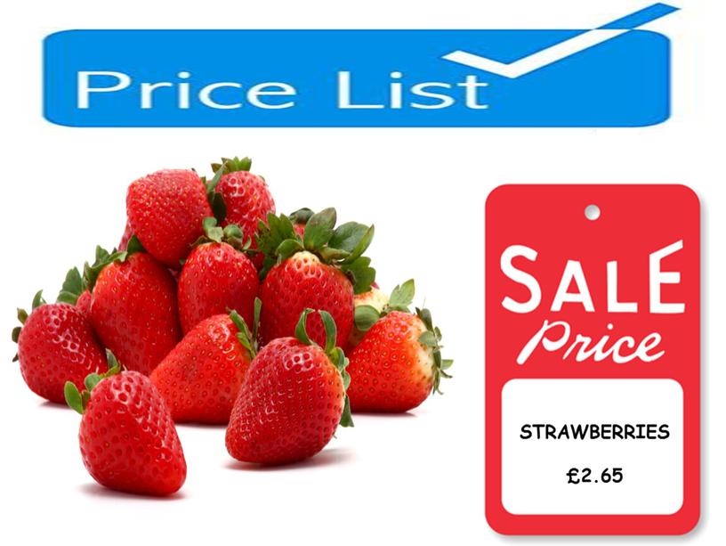 STRAWBERRIES £2.65