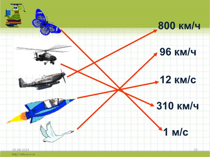 05.08.2024 29 800 км/ч 96 км/ч 12 км/с 310 км/ч 1 м/с