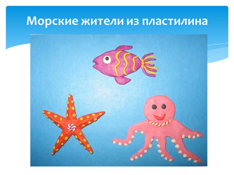 Морские жители из пластилина