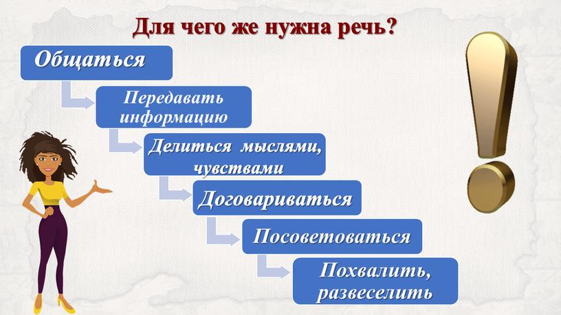 Для чего же нужна речь? Общаться