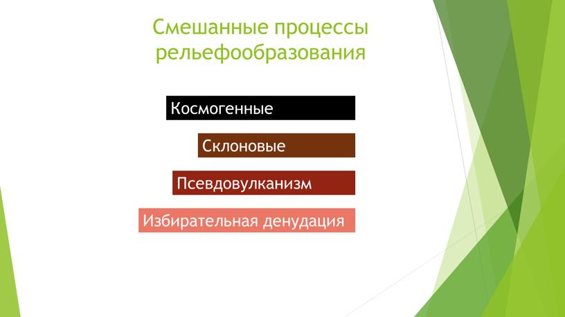 Смешанные процессы рельефообразования