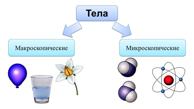 Тела Макроскопические Микроскопические