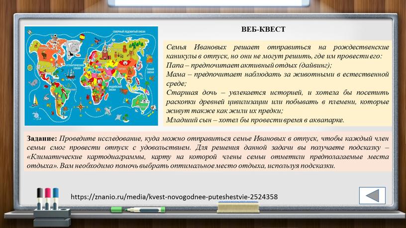 Семья Ивановых решает отправиться на рождественские каникулы в отпуск, но они не могут решить, где им провести его: