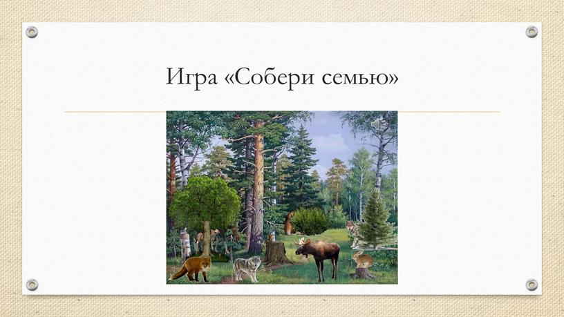 Игра «Собери семью»