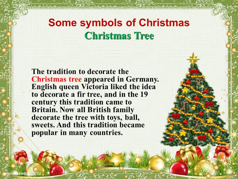 Some symbols of Christmas Christmas