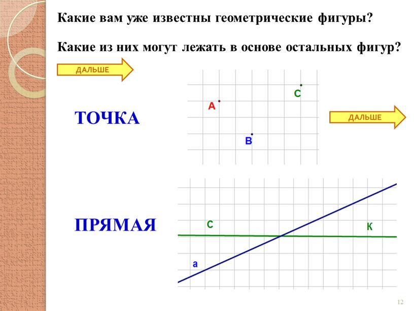 Какие вам уже известны геометрические фигуры?