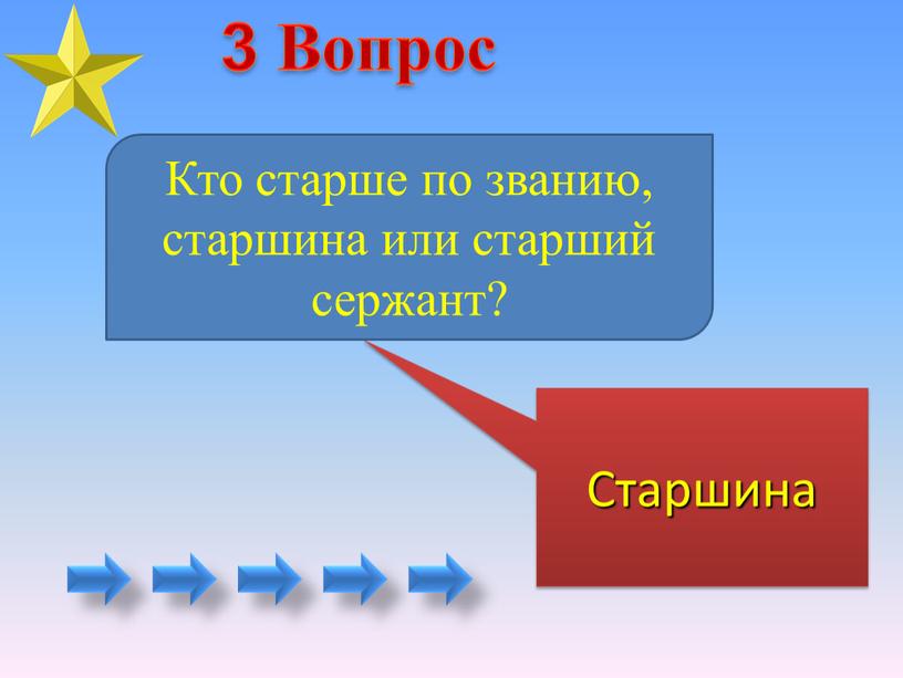 Вопрос Старшина Кто старше по званию, старшина или старший сержант? 3