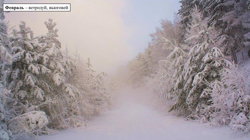 Февраль – ветродуй, вьюговей