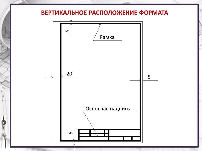 ВЕРТИКАЛЬНОЕ РАСПОЛОЖЕНИЕ ФОРМАТА