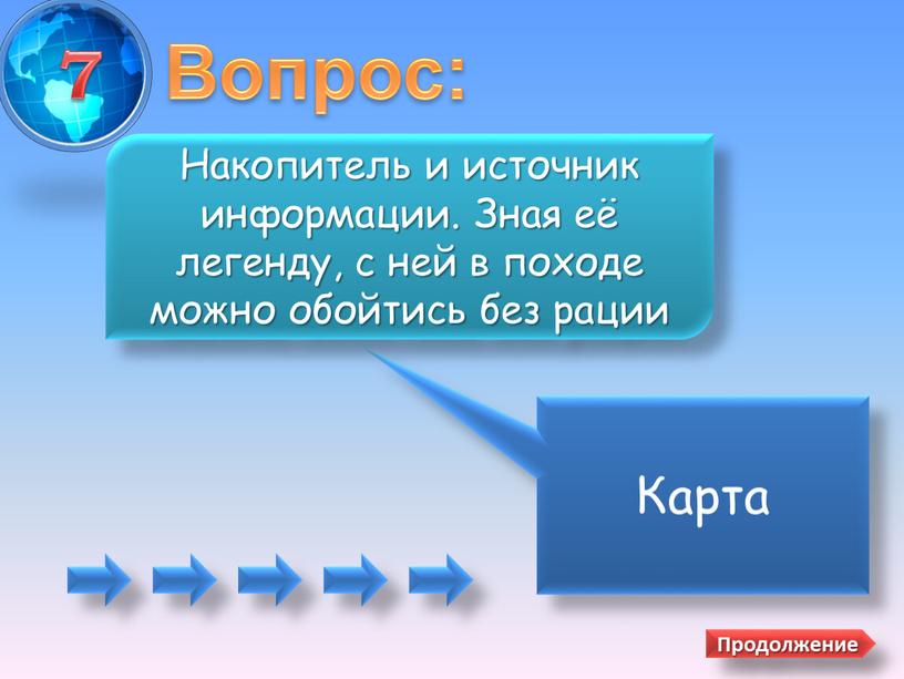 Вопрос: Карта Накопитель и источник информации