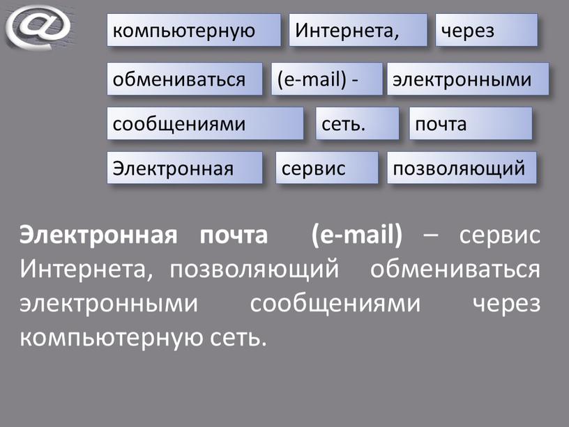 Сервисы сообщений. Услуги компьютерных сетей электронная почта. Сервисам интернета не позволяющим обмениваться сообщениями.