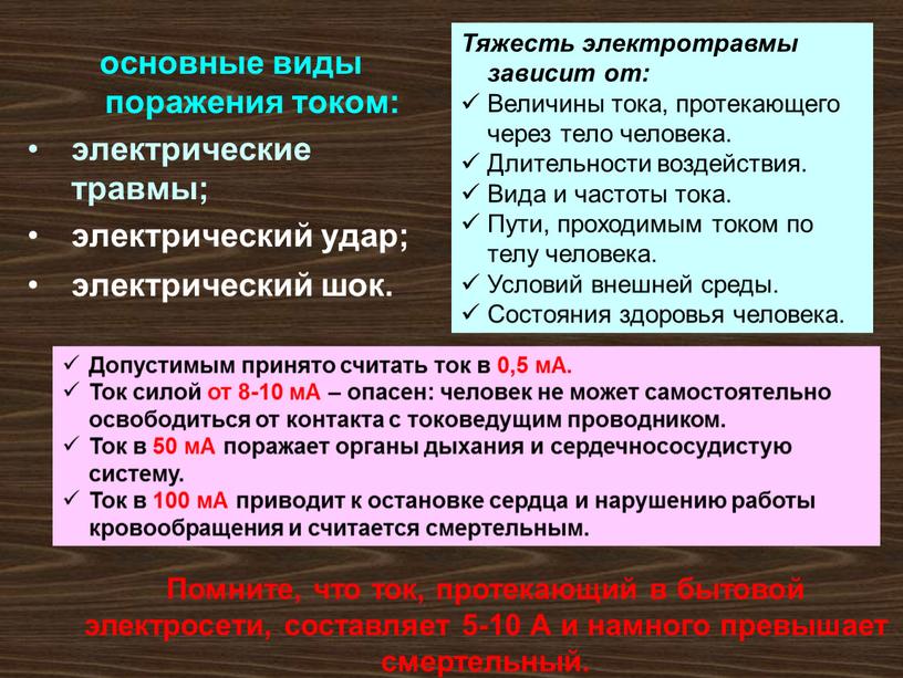 Что относится к основным негативным и опасным факторам бытового характера