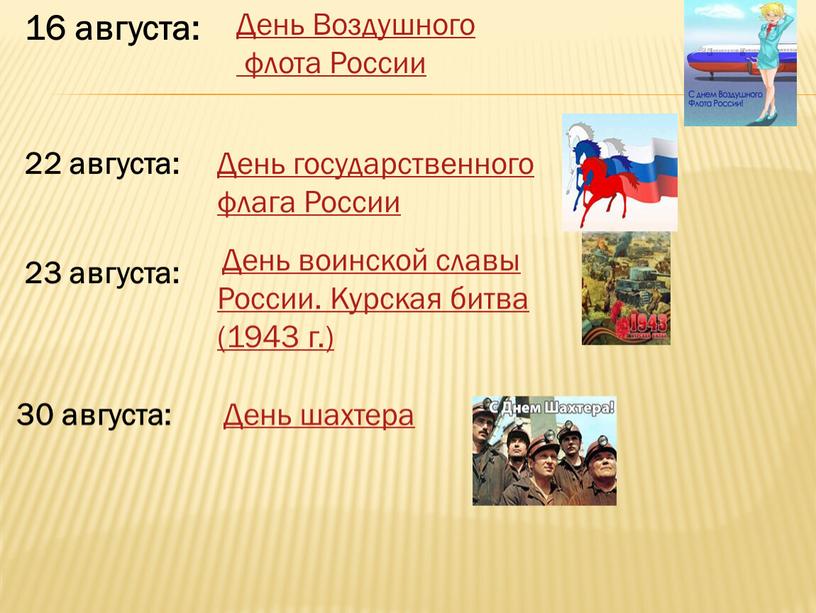 День Воздушного флота России 22 августа: