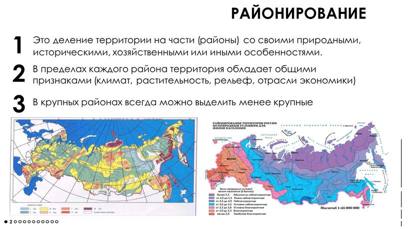 РАЙОНИРОВАНИЕ Это деление территории на части (районы) со своими природными, историческими, хозяйственными или иными особенностями