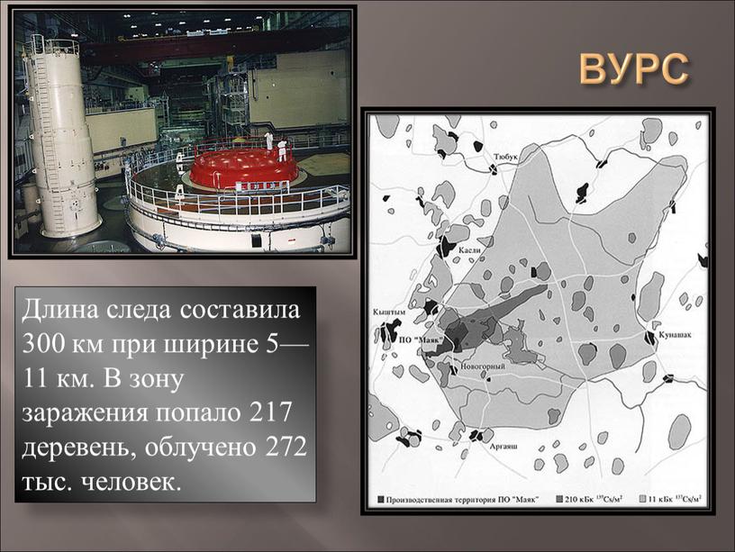 ВУРС Длина следа составила 300 км при ширине 5—11 км