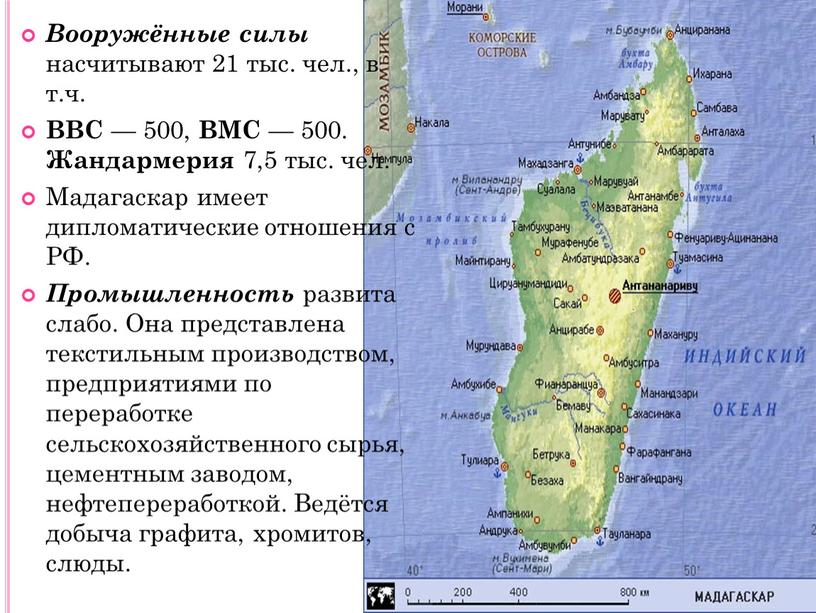 Вооружённые силы насчитывают 21 тыс