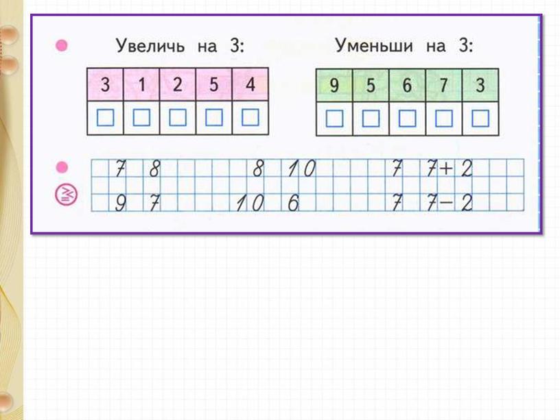 Презентация по математике на тему "Прибавить и вычесть число 3. Решение текстовых задач" 1 класс