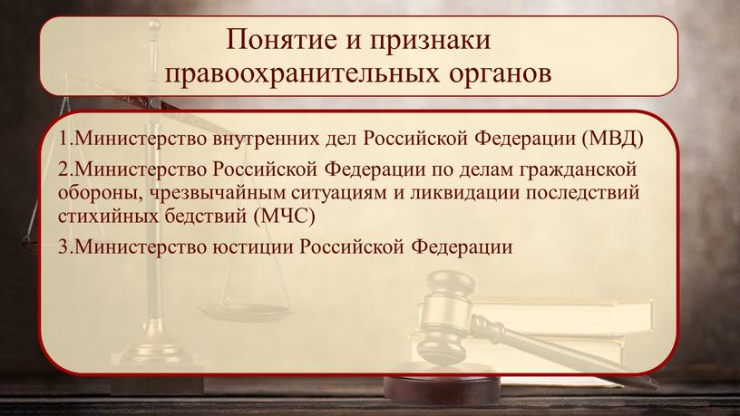 Понятие и признаки правоохранительных органов 1