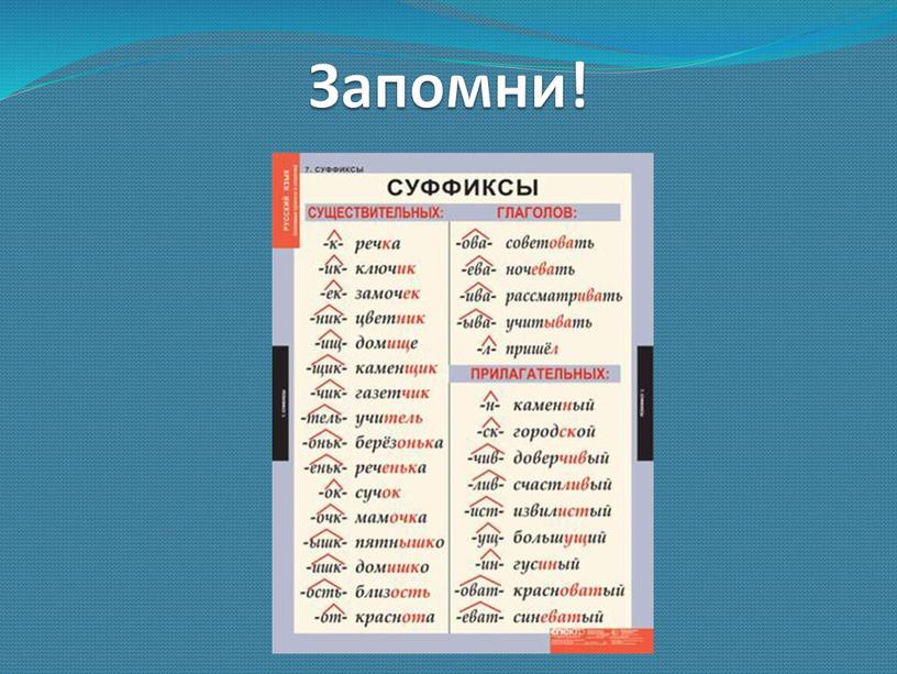 Запомни!