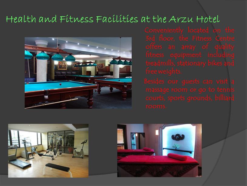 Health and Fitness Facilities at the