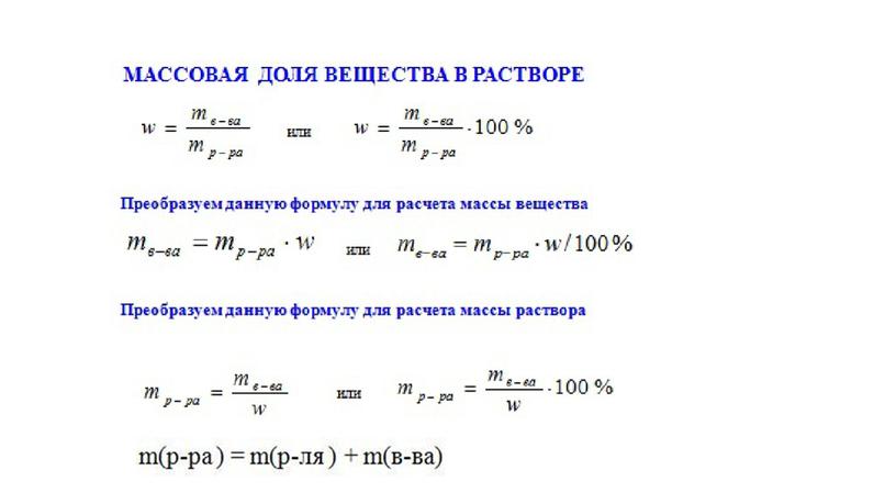 Презентация "Способы выражения концентрации растворов"