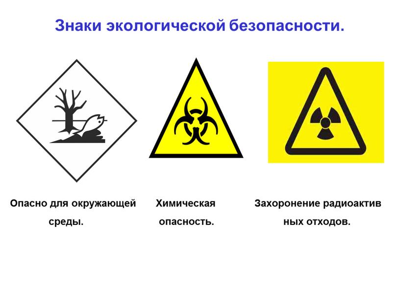 Опасно для окружающей Химическая