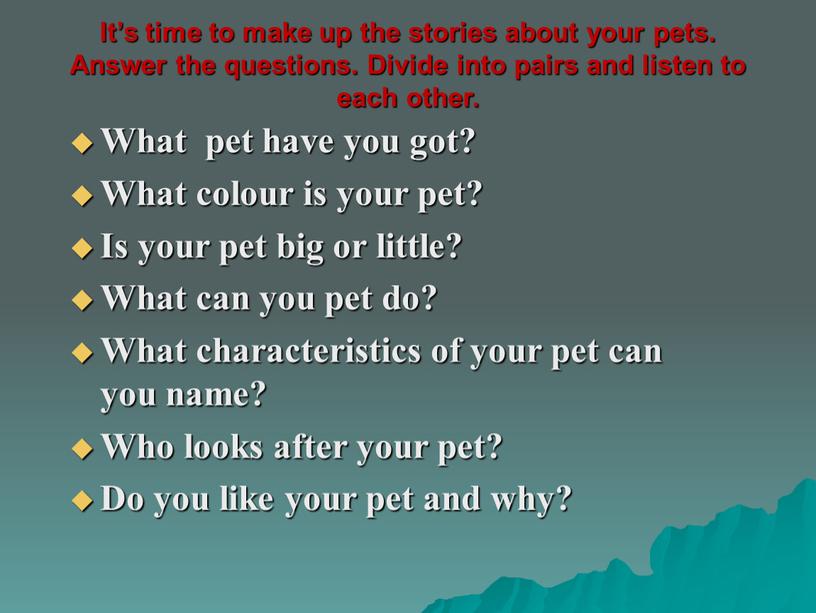 It’s time to make up the stories about your pets