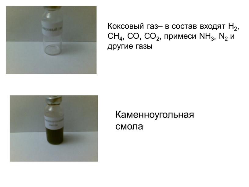 Коксовый газ– в состав входят Н2,