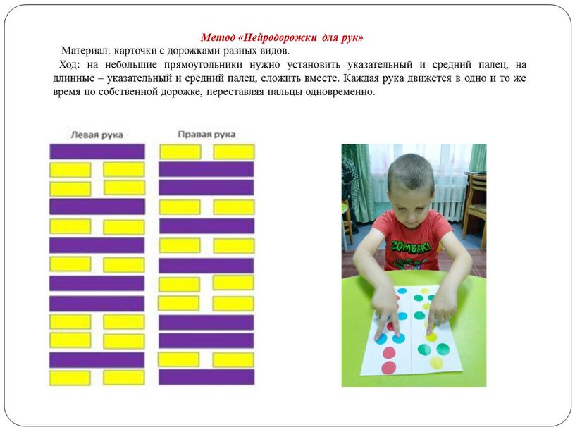 Метод «Нейродорожки для рук»