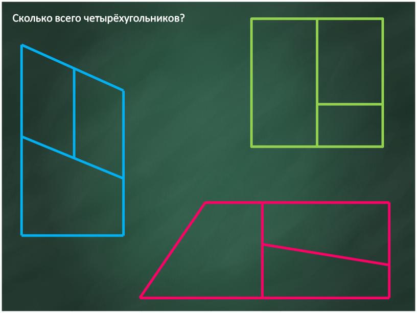 Сколько всего четырёхугольников?