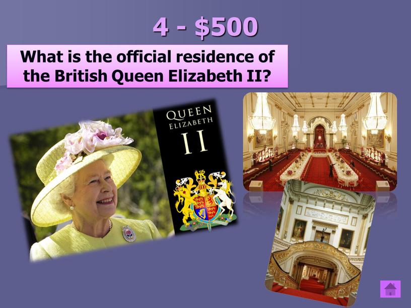 What is the official residence of the