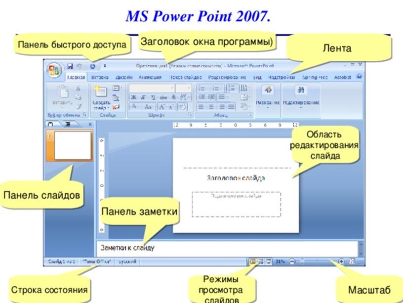 Презентация по теме: "Знакомство с Power Point"