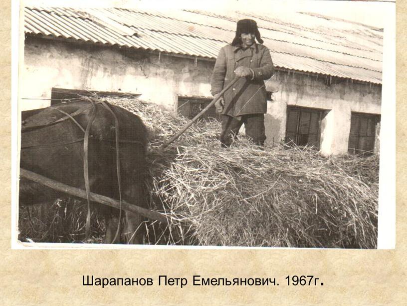 Шарапанов Петр Емельянович. 1967г