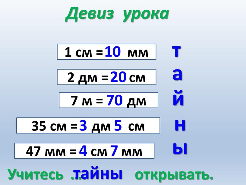 Учитесь …. открывать