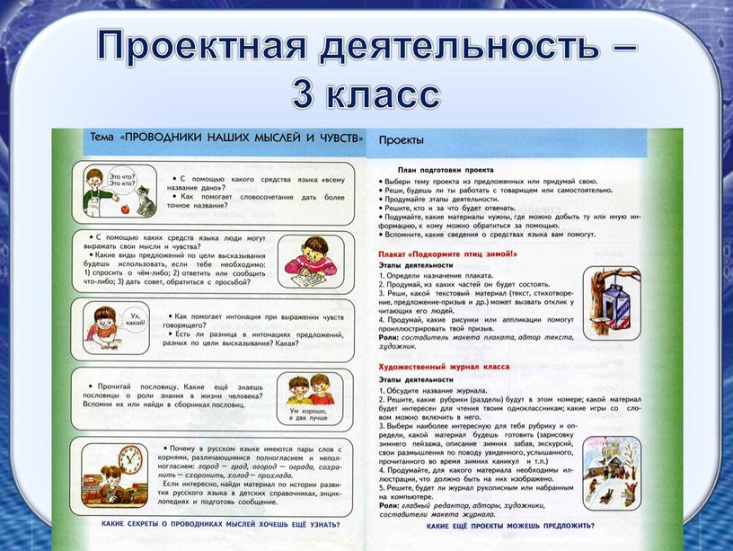 Проектная деятельность – 3 класс