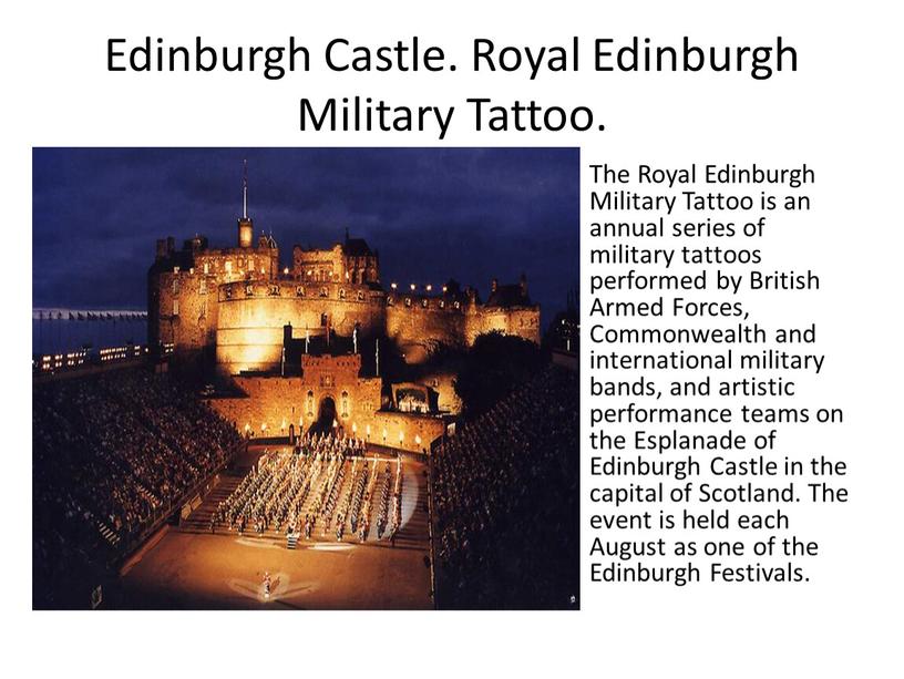 Edinburgh Castle. Royal Edinburgh