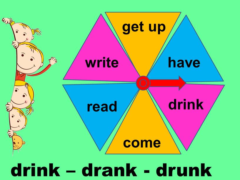 drink – drank - drunk