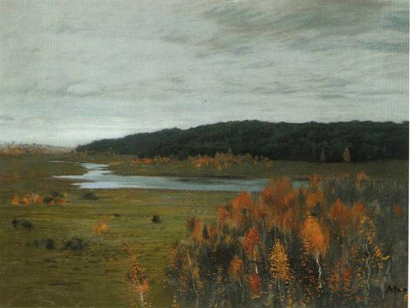 Презентация.Сочинение по картине И.Левитана "Золотая осень".
